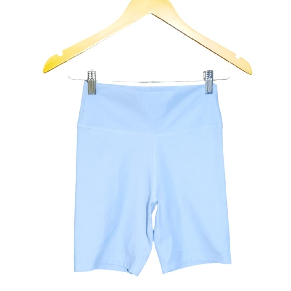 Abercrombie & Fitch Womens Light Blue Biker Shorts Girlfriend Collection Size XS